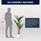 American Art Decor 48" Artificial Yuca Plant in a White Pot